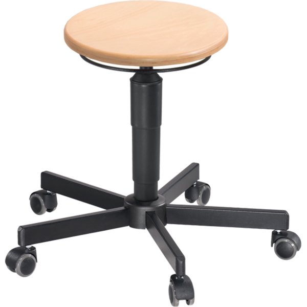 meychair Hocker A1-TR-B Rollen Buche h.