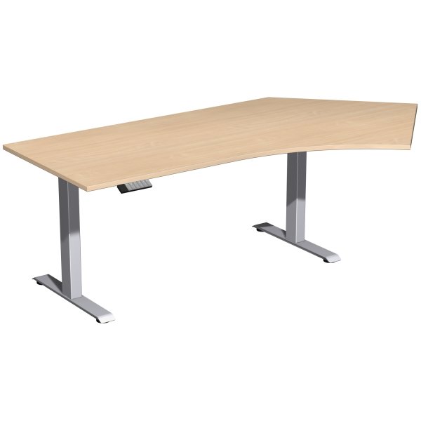Geramöbel Tisch Elevate Basic 135 re 2166x1130mm si/bu