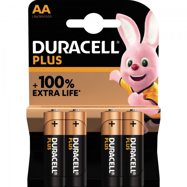 DURACELL Batterie Plus Mignon AA 140851 4 St./Pack.