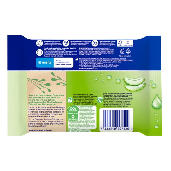 Tempo Toilettenpapier feucht sanft+sensitiv 42St