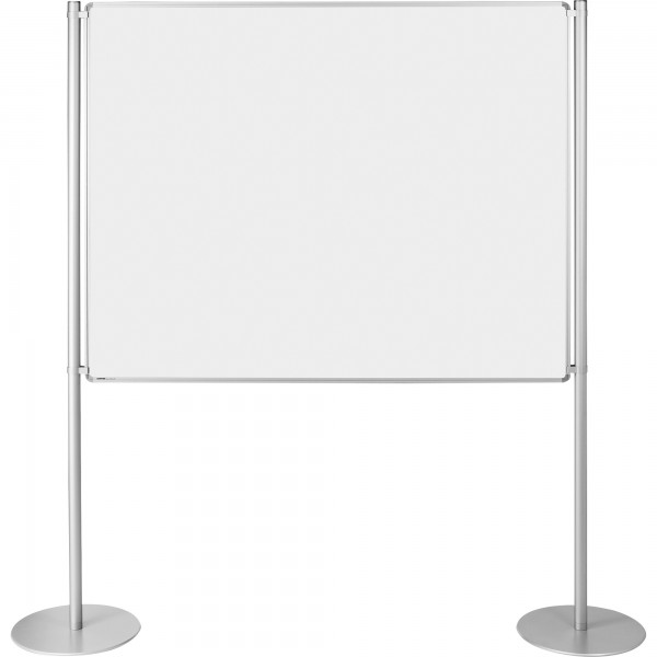 Ultradex Stellwand 749208 150x120cm beids. Whiteboard Tellerfuß weiß