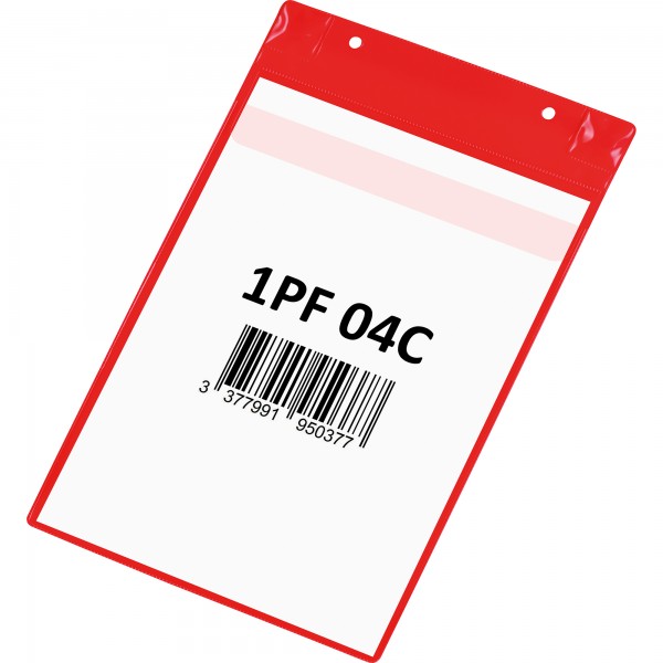 Tarifold Kennzeichnungstasche Neodym 170143 A4XL rot 5 St./Pack.