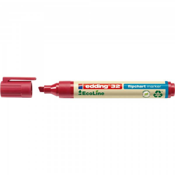 edding Flipchartmarker 32 EcoLine 4-32002 1-5mm Keilspitze rot