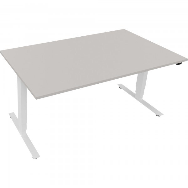 Sitz-/Stehtisch T-Kufe klappbar B1600xT900xH625-1285 ws/Lichtgrau