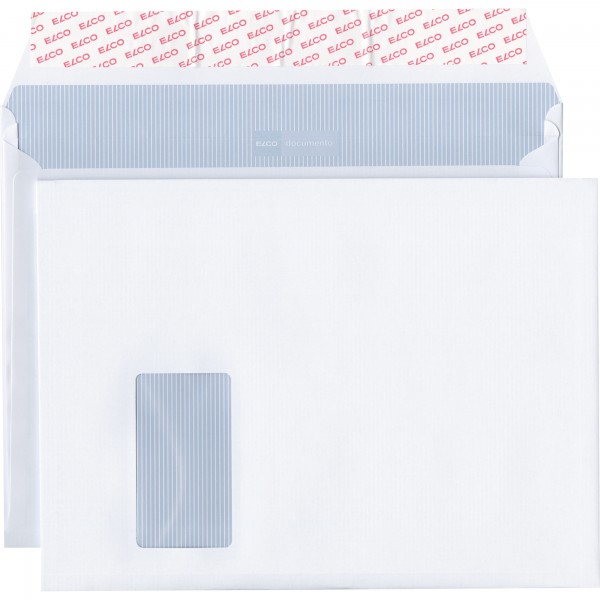 ELCO Faltentasche Documento 48684 C4+ mF weiß 200 St./Pack.