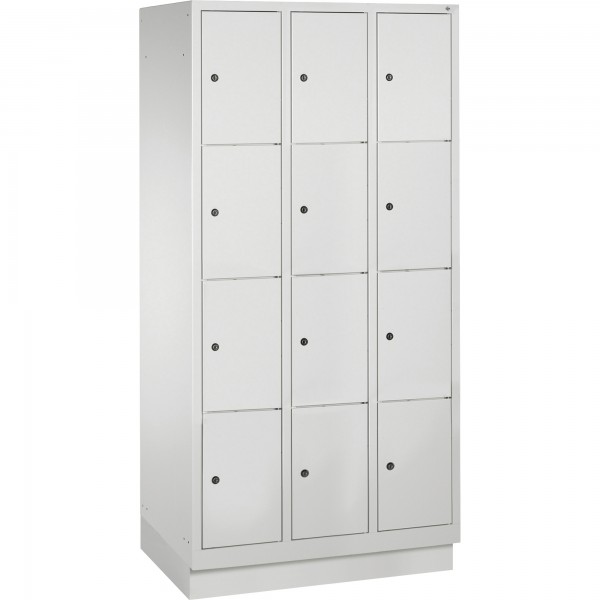 C+P Fächerschrank 8020304S10002 m. Sockel 12Fächer lgr/lgr