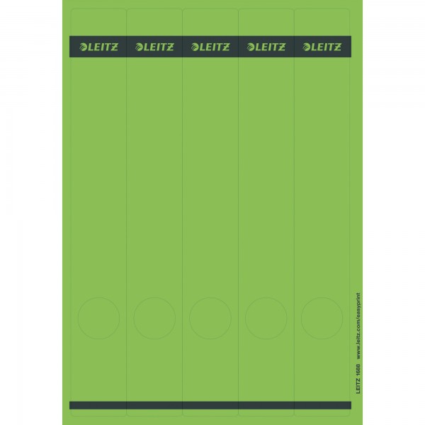 Leitz Ordneretikett 16880055 lang/schmal Papier gn 125 St./Pack.