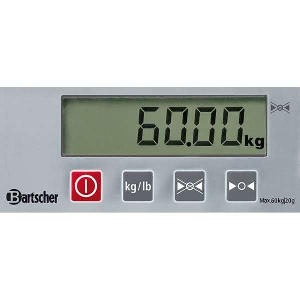 Bartscher Digitalwaage, 60kg 20g