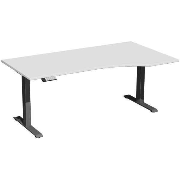 Geramöbel Tisch Elevate Plus re1800x1000x630-1280mm an/lgr