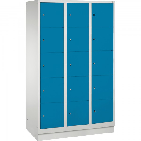 C+P Fächerschrank 8020325S10034 Sockel 15Fächer B1200mm lgr/lbl