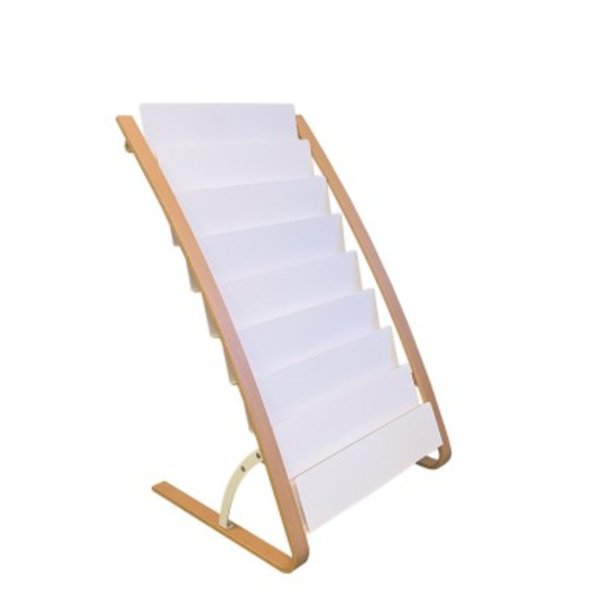 Alba Prospektständer 8x2Fächer holz/ws