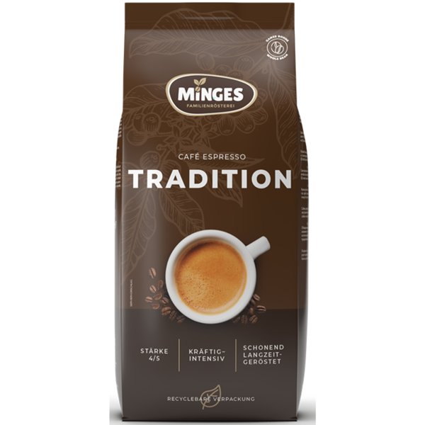 Minges Kaffee Espresso Tradition 1932 Bohne 1kg