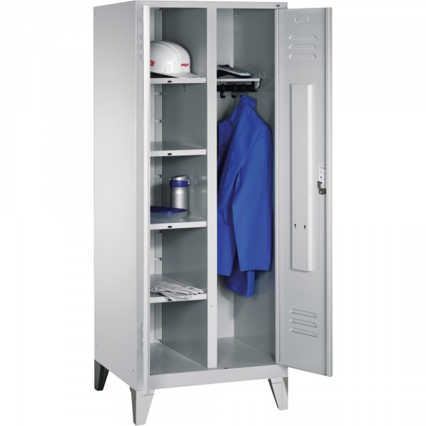 C+P Wäschespind 806022S10001 Füße 2Abteile B810mm lgr/lgr