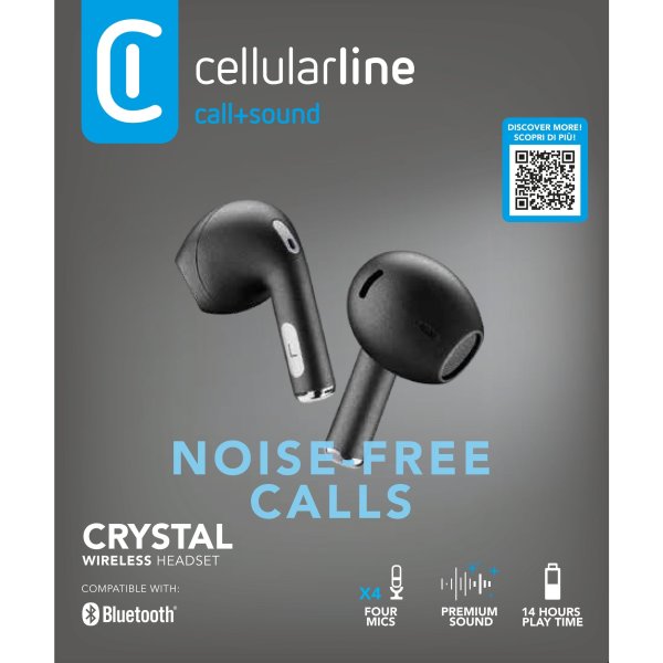 cellularline Kopfhörer In Ear Crystal sw