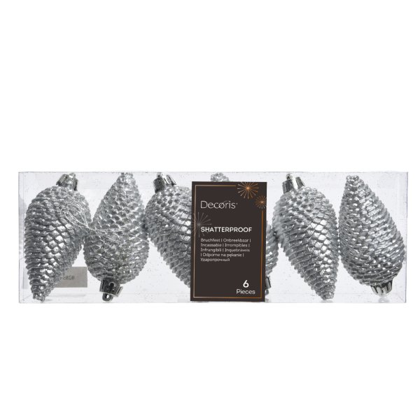 Decoris Zapfen Mix si 6St