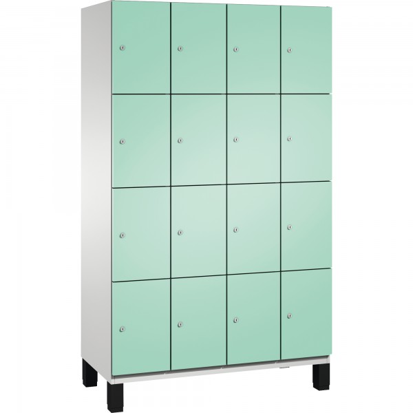 C+P Fächerschrank 4510340S10018 Füße 16Fächer B1200mm lgr/lgn