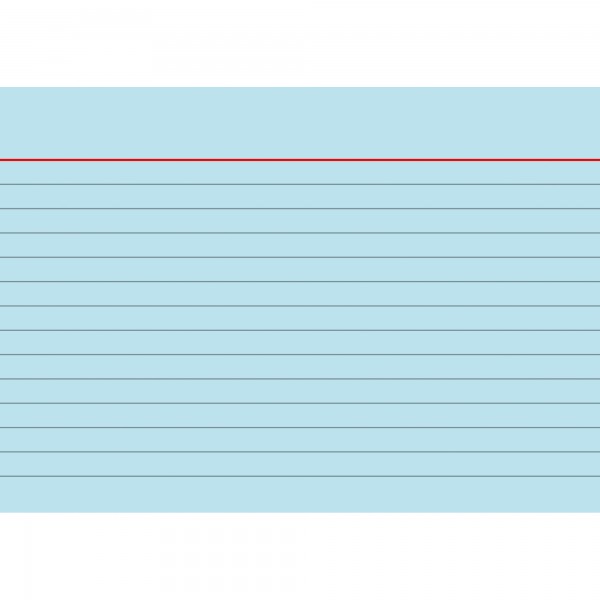 BRUNNEN Karteikarte 102260130 DIN A6 liniert bl 100 St./Pack.