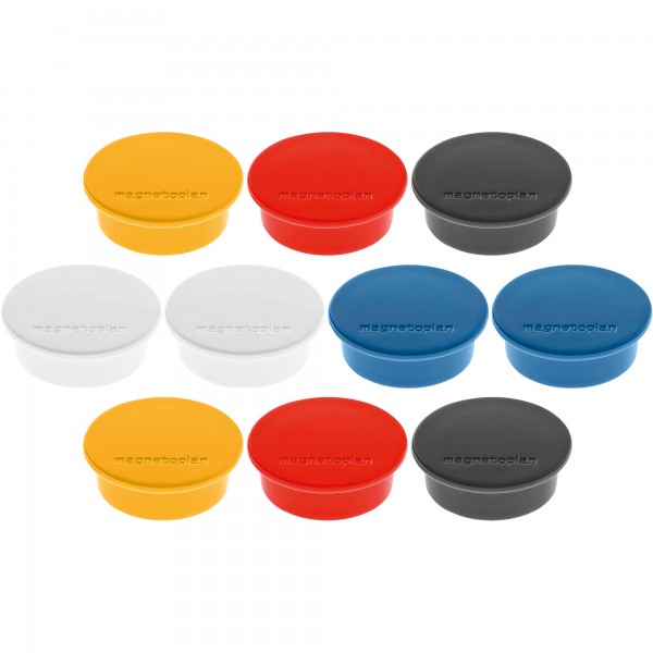 magnetoplan Magnet Discofix Color 1662010 40mm sortiert 10 St./Pack.