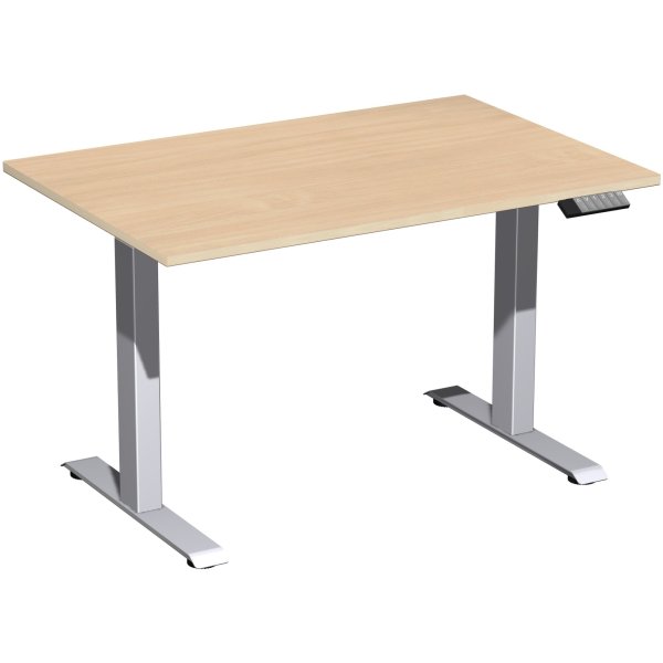 Geramöbel Tisch Elevate Basic 1200x800x730-1230mm si/bu