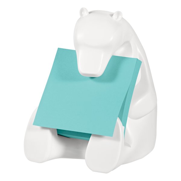 Post-it Haftnotizspender BEAR-330 +90Bl. 76x76mm türkis