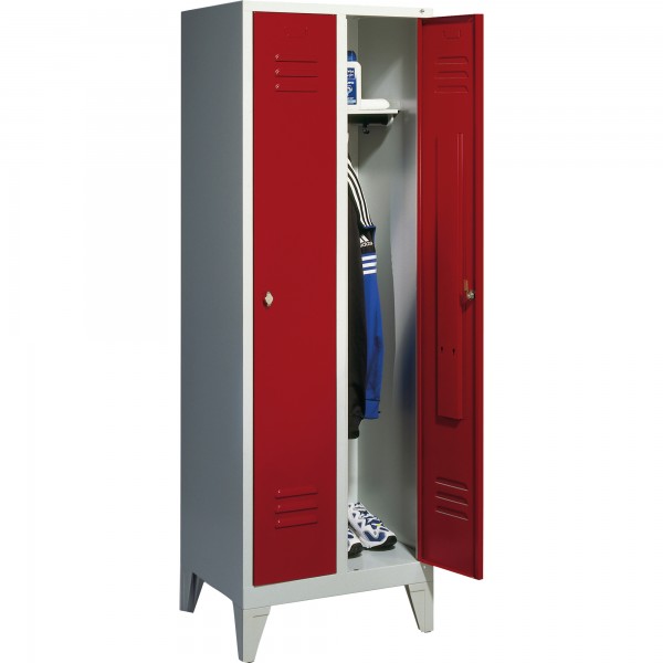 C+P Umkleidespind Classic 801020S10025 2Abteile lgr/rrt