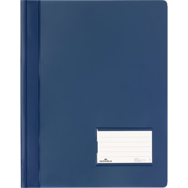 Durable Schnellhefter DURALUX A4 Hartfolie d.blau