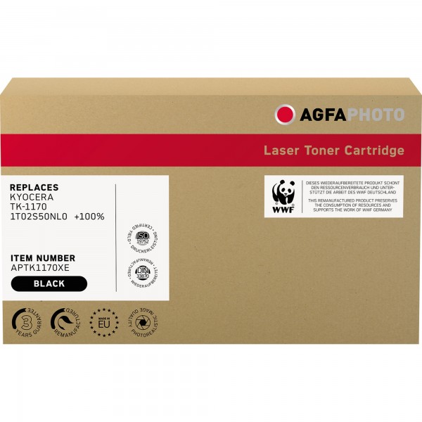 AgfaPhoto Toner APTK1170XE wie Kyocera TK-1170 schwarz