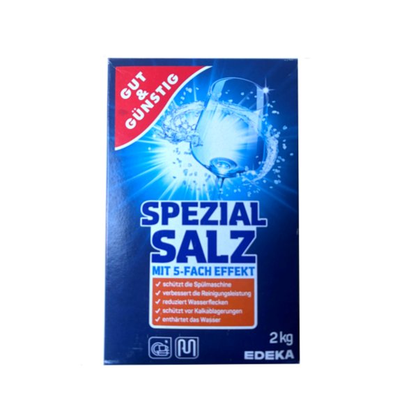 Gut & Günstig Spezialsalz für Spülmaschine grob 2KG