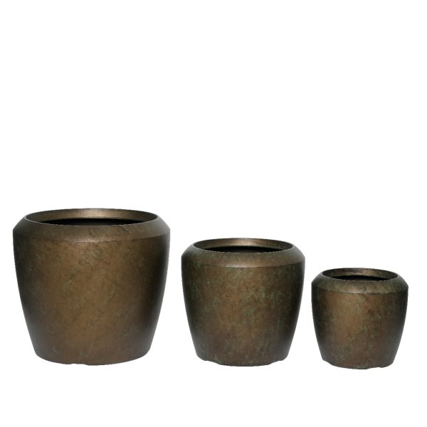 KAEMINGK Blumentopf Lewis 3er Set metal