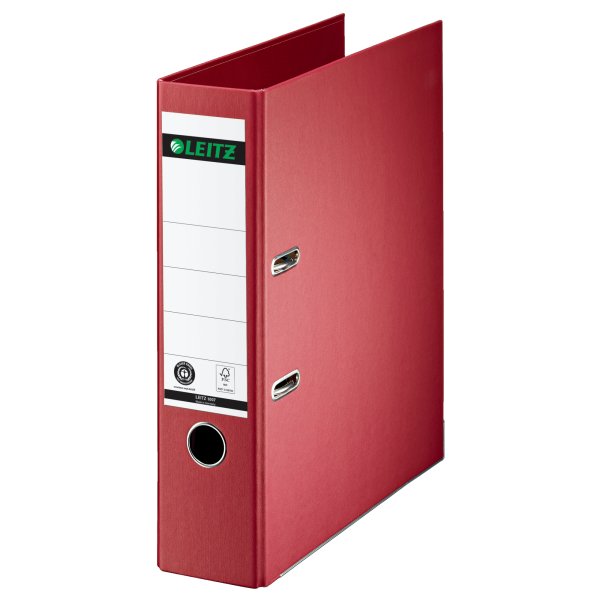 Leitz Ordner DIN A4 80mm Papier rot