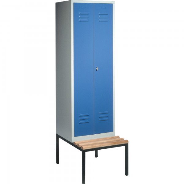 C+P Doppelspind 805220S10005 Sitzbank 2Abteile B610mm lgr/lbl