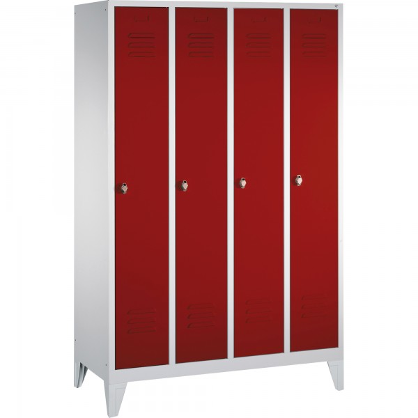 C+P Umkleidespind Classic 801040S10006 4Abteile lgr/rrt