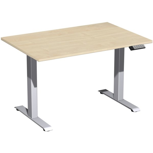 Geramöbel Tisch Elevate Plus 1200x800x630-1280mm si/ah