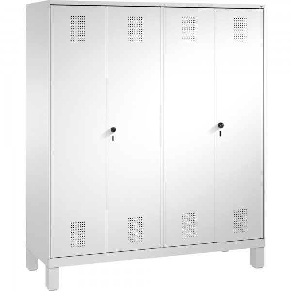 C+P Doppelspind 4901242S10063 Füße 4Abteile B1600mm lgr/lgr