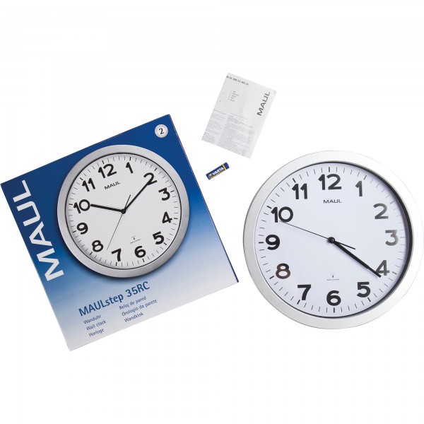 MAUL Wanduhr MAULstep 9053595 35cm weiß