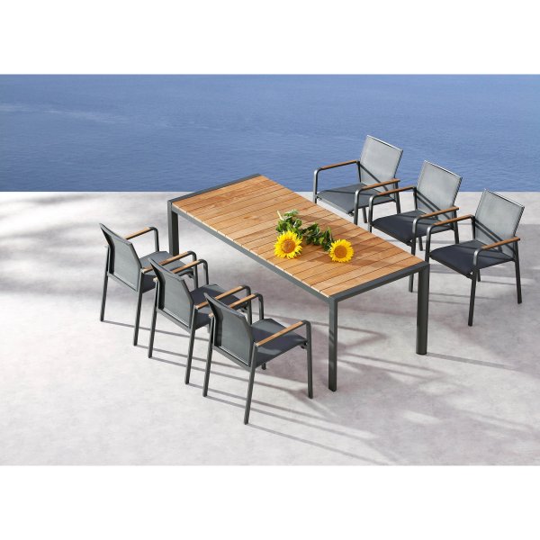 barths Gartentisch Paros 210x90cm teak/an