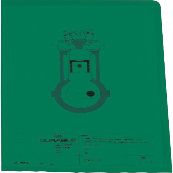 DURABLE Sichthülle 233705 PP grün 100 St./Pack.