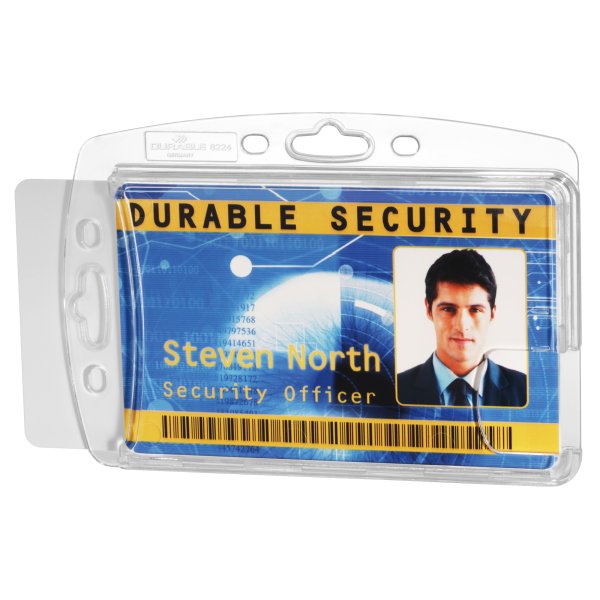 Durable Namensschild Doppelbox transparent 10St.