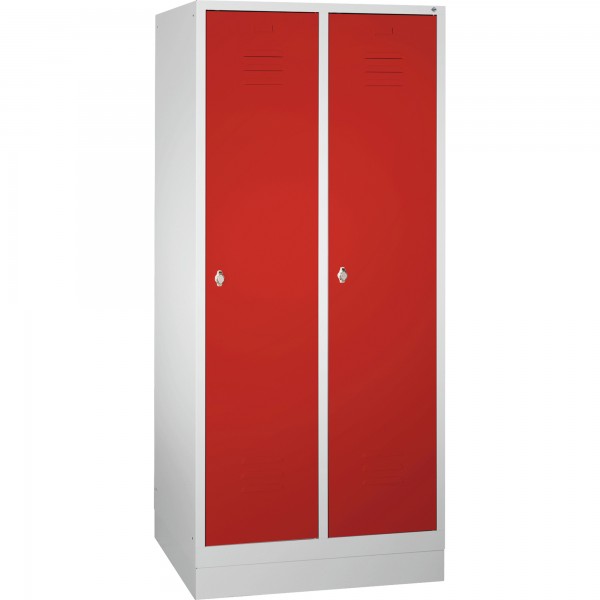 C+P Umkleidespind 802022S10028 Sockel 2Abteile B810mm lgr/rrt