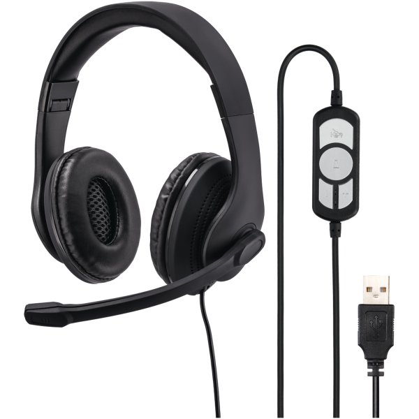 Hama Headset HS-USB300 00139924 Stereo schwarz