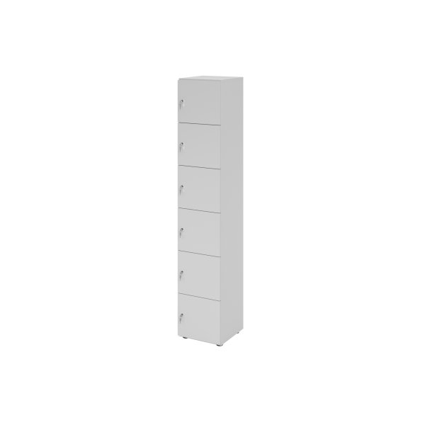 Hammerbacher Schliessfach- Schrank 6OH 6xDS gr/gr