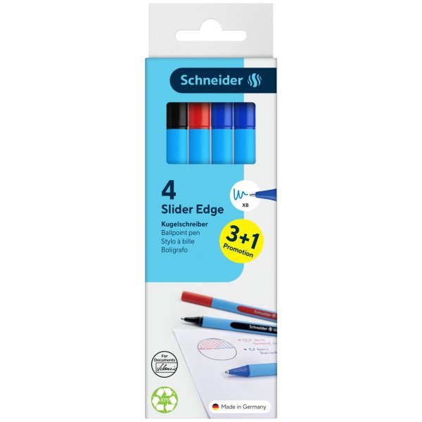 Schneider Kugelschreiber Slider Edge XB 4St