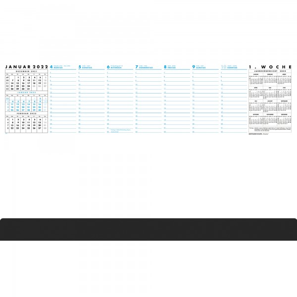 ZETTLER Schreibunterlage Practica 102-1020 59,5x37cm Schutzleiste