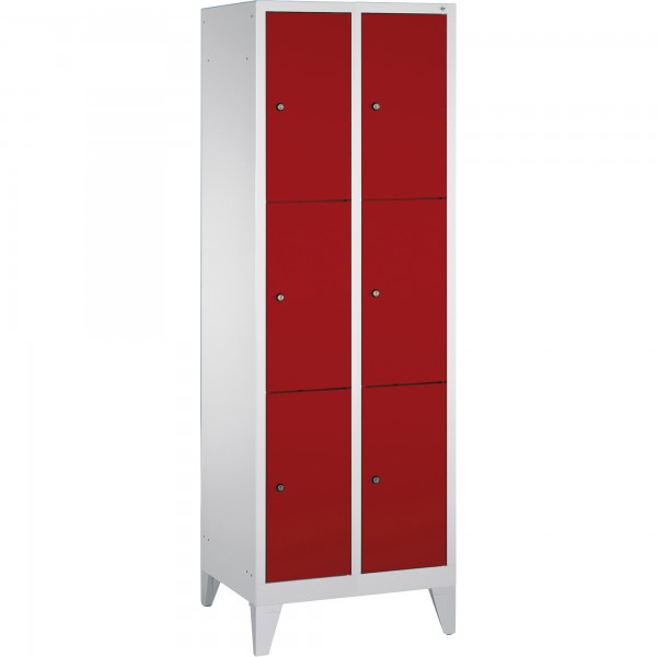 C+P Fächerschrank Classic 8010203S10004 6Fächer lgr/rrt